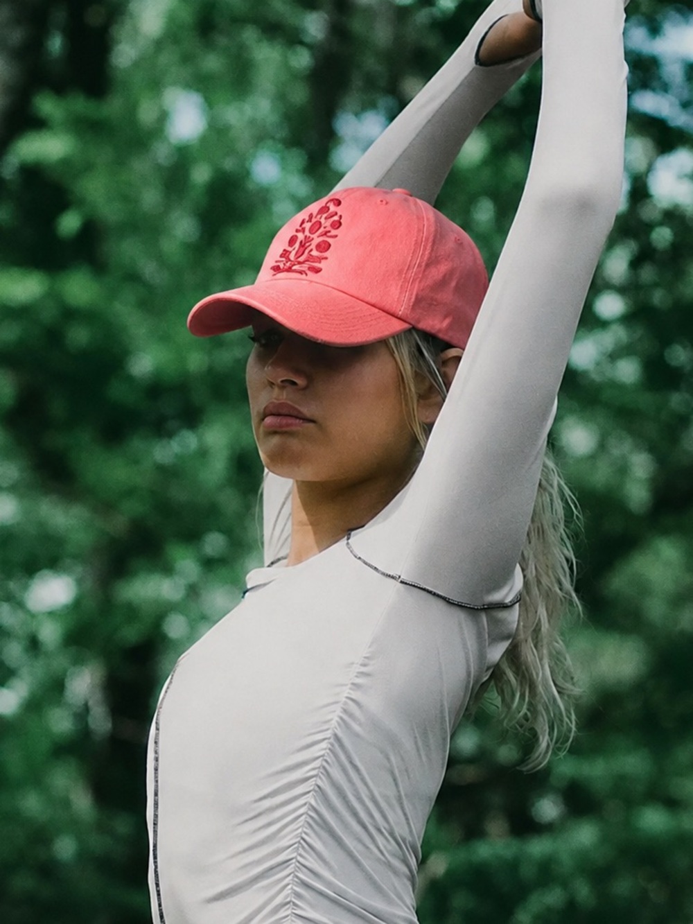 FP Movement Big Buti Baseball Cap NWT Embroidered Washed Coral